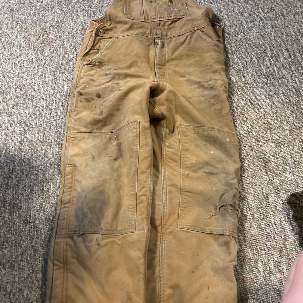 Carhartt Men’s 38x30 Tan Overalls